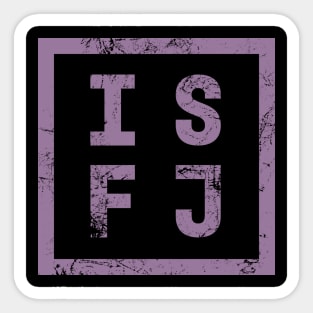 ISFJ Introvert Personality Type Sticker